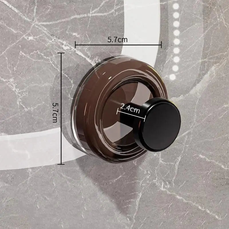 Colorful Suction Cup Wall Hooks No-Drill 5kg Hold 4-Pack