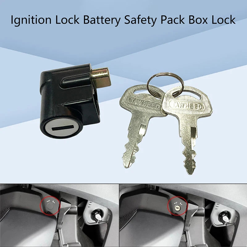 Wholesale Stainless Steel Motorcycle Steering Lock With Two Keys 2 Position Switch For GN125 GS125 Oasis Select one size