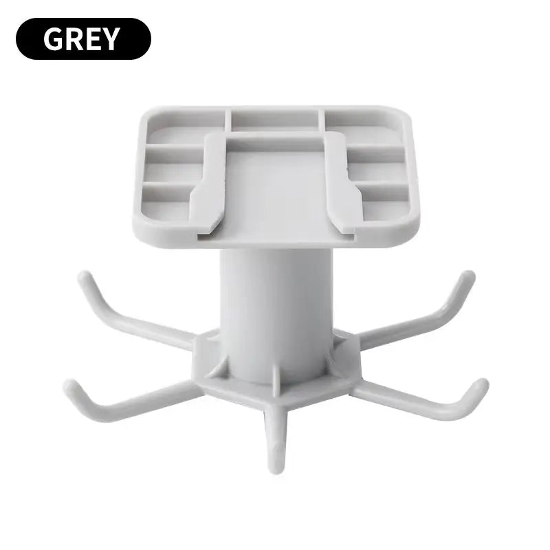 Kitchen Hooks Rotating Storage Rack Without Punching Wall-Mounted Kitchenware Supplies Gods Multifunctional Shelves Oasis Select G420A