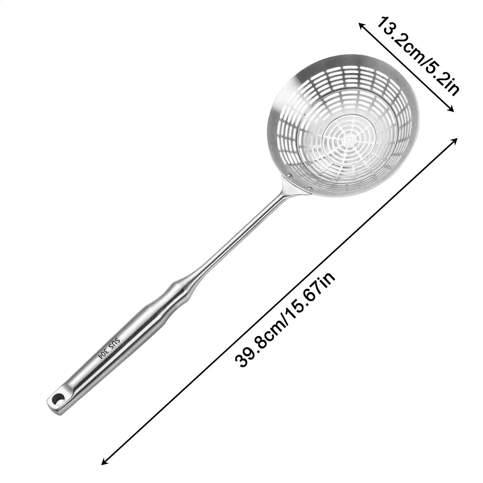 Stainless Steel Frying Spoon Strainer Slotted Kitchen Tool Spider Skimmer for French Fries Dumplings Cooking Home Restaurant Oasis Select
