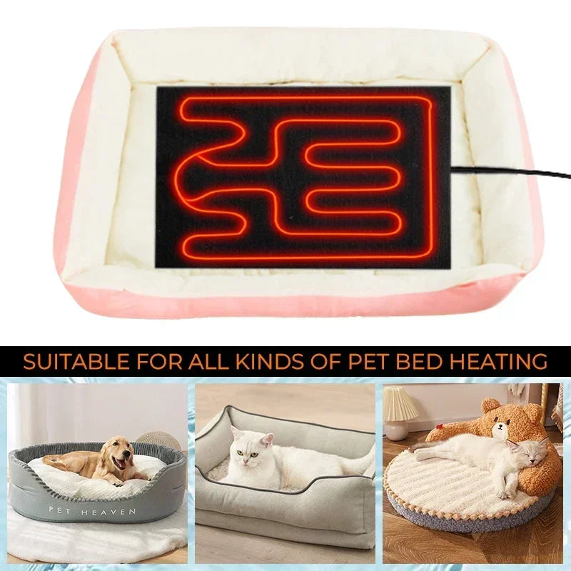 USB Heating Pad Electric Heating Film Hand Warmer Seat Heating Cushion Warmer Waterproof Pet Reptile Animal Heater Mat Oasis Select
