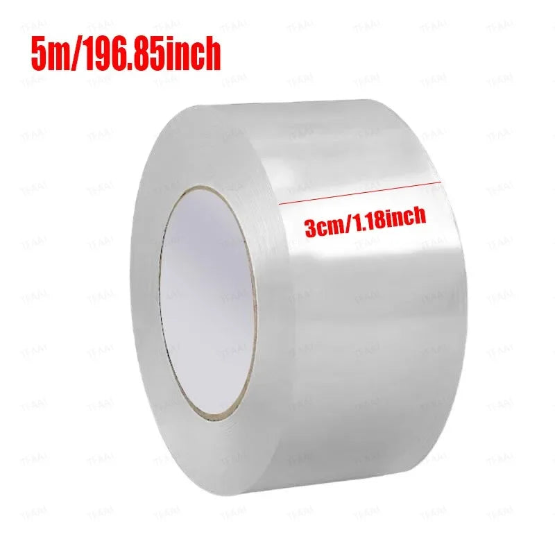 5m/10m Single-sided Self-adhesive Nano Tape, Waterproof and Oil-proof, Kitchen and Bathroom Sink Sealing Strip, Transparent Oasis Select 3cmX5m