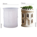 DIY Victory Goddess relief circular plant flowerpot resin silicone mold Victory God relief storage box gypsum molds Oasis Select White