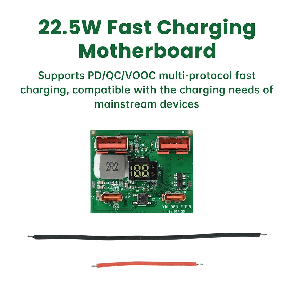22.5W IP5356 Fast Charging Module DIY Mobile Power Control Motherboard Multiple Protocols Type-C USB Interface Oasis Select