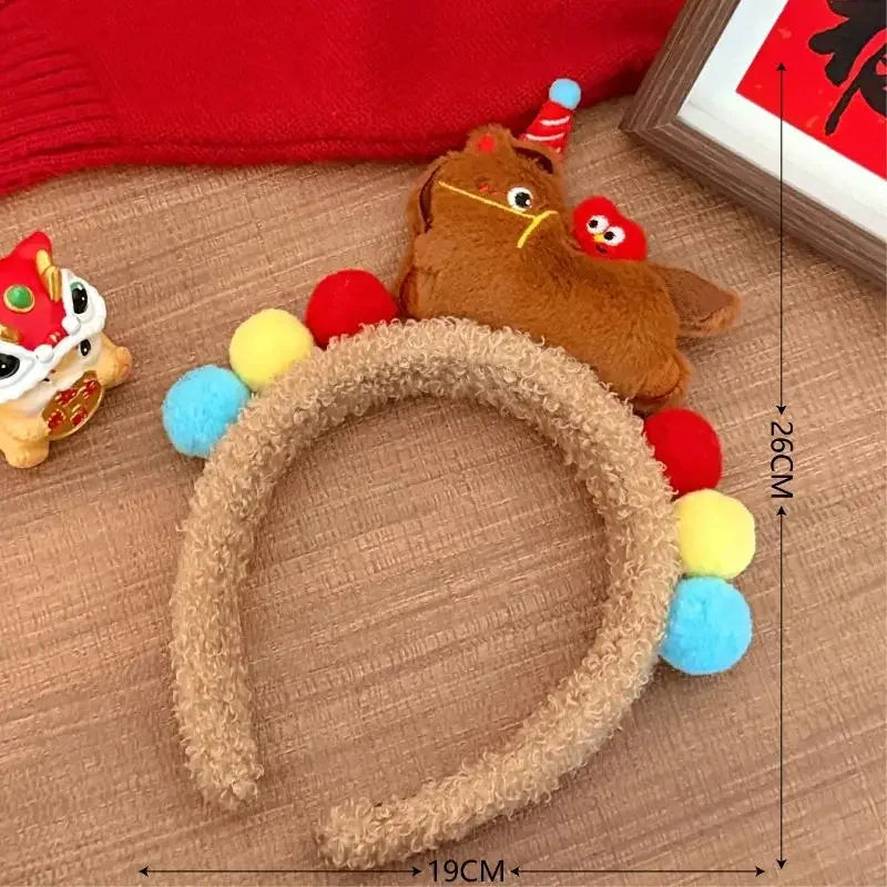 Fluffy Horse Headband | 2026 Lunar New Year Hair Accessory