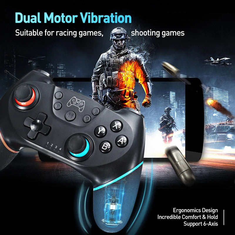 AyeBeau Wireless Bluetooth Gamepad for Nintendo Switch & PC