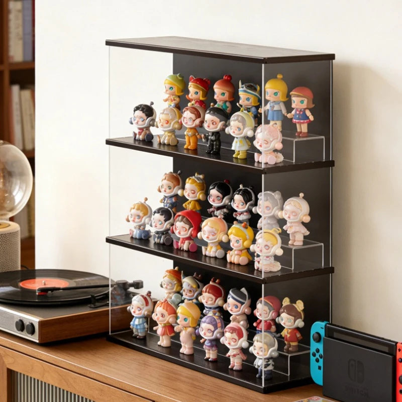 Figure building block display cabinet multi-layer stackable dust storage cabinet tide play figure transparent display box Oasis Select