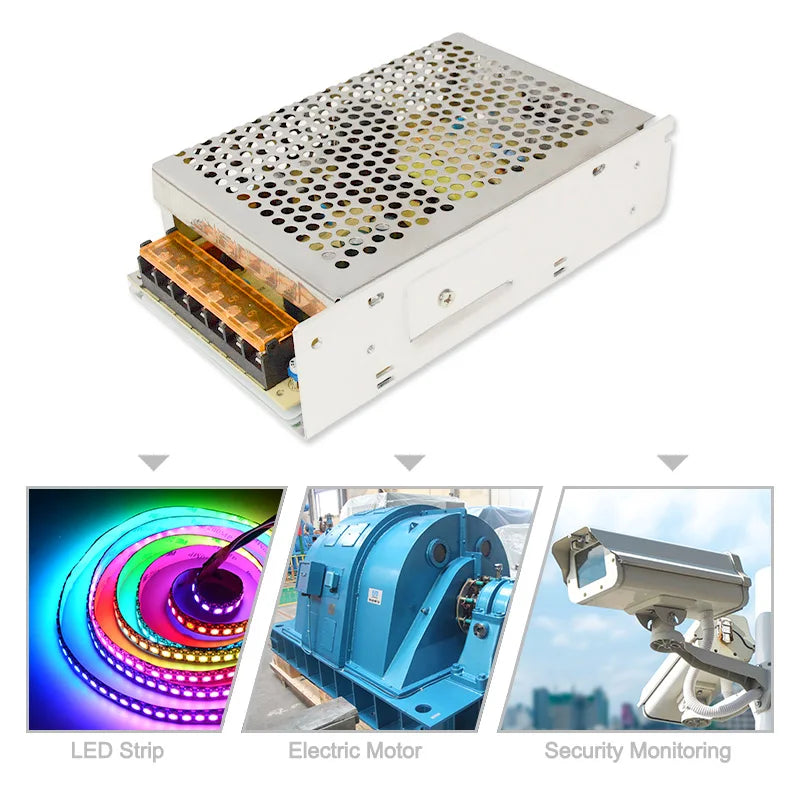 Switching Power Supply AC 110V 220V To DC 12 Volt 5V 24V 5A 10A 15A 20A 25A 30A 50A 500W 600W Led Strip Lights Transformers SMPS Oasis Select