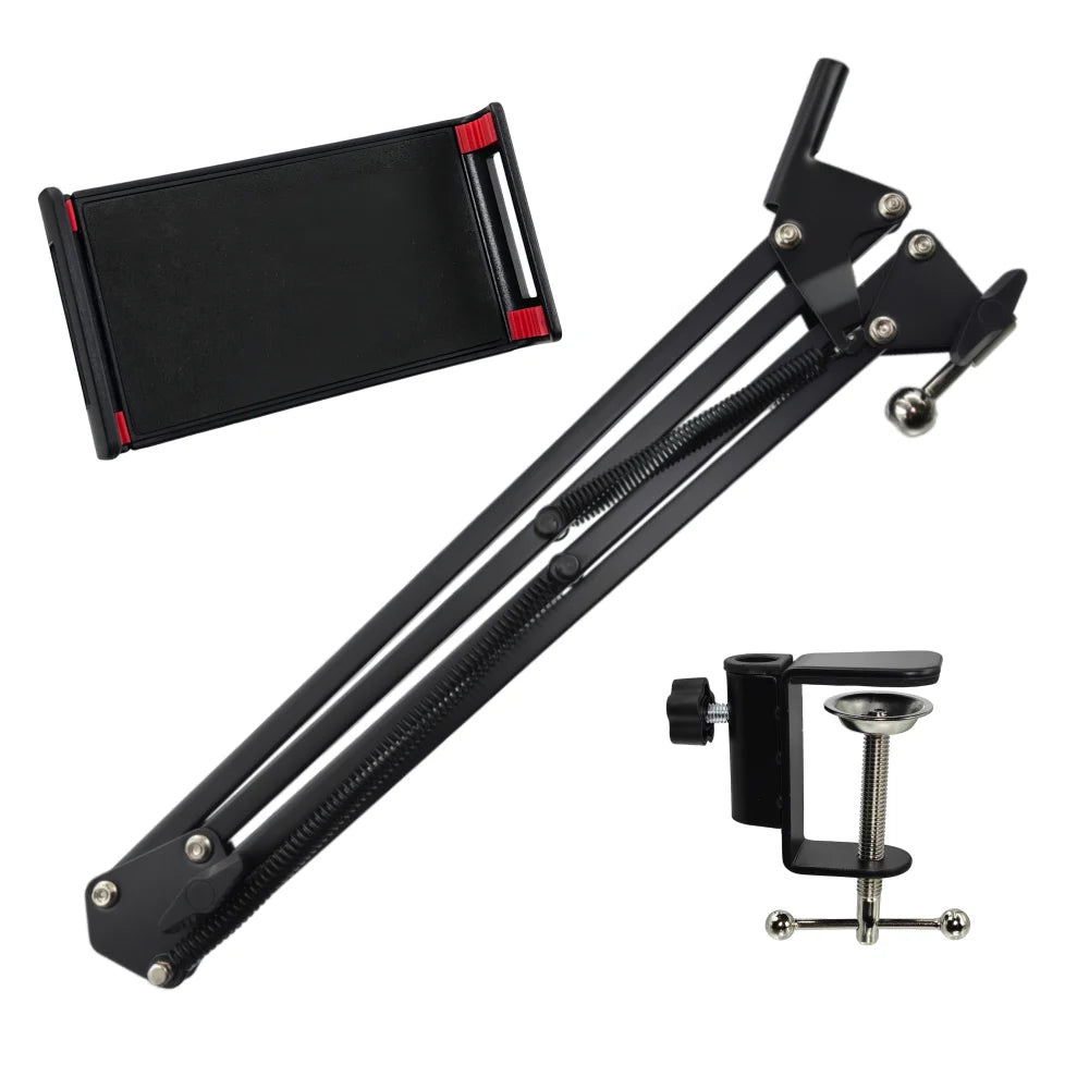 360° Long Arm Tablet Phone Stand – Universal 4–11 Inch Holder