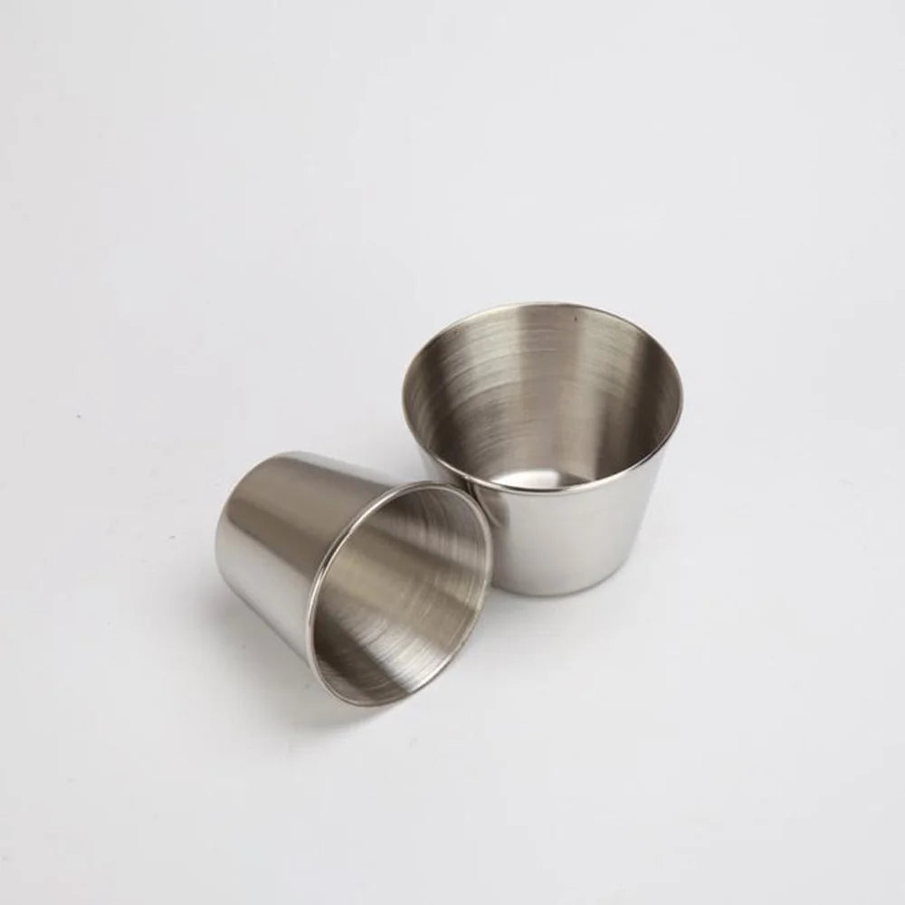 45/70ml Stainless Steel Sauce Cups Hot Pot Dipping Bowl Small Sauce Cup Seasoning Dish Saucer Appetizer Plates Sauce Container Oasis Select