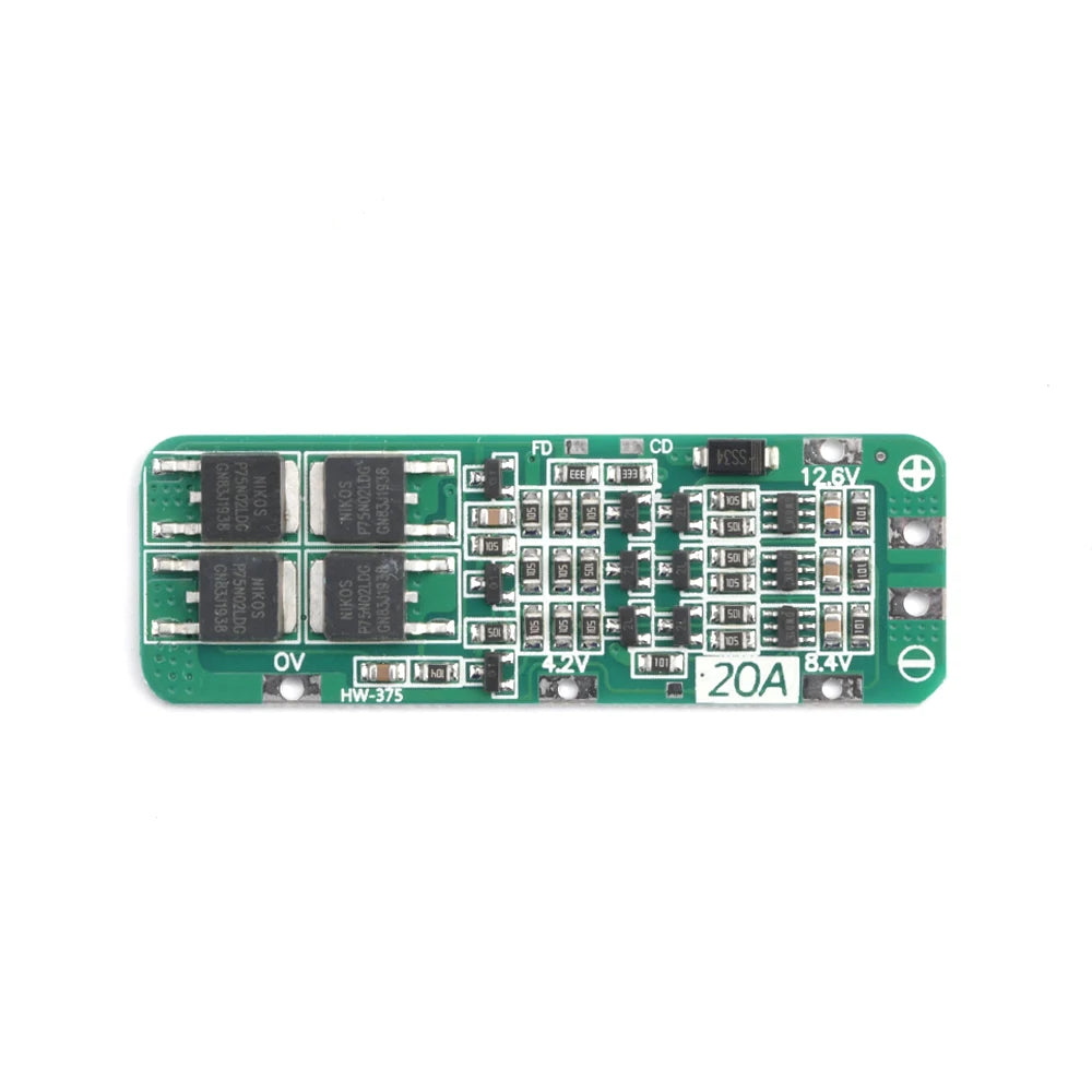 3S 20A Li-ion Lithium Battery 18650 Charger PCB BMS Protection Board For Drill Motor 12.6V Lipo Cell Module 59x20x3.4mm Oasis Select