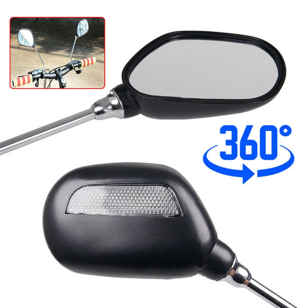 1 Pair Bicycle Rear View Mirror Clear Wide Range Back Sight Rearview Mirror For MTB Road Bike Cycling Components Parts Oasis Select A