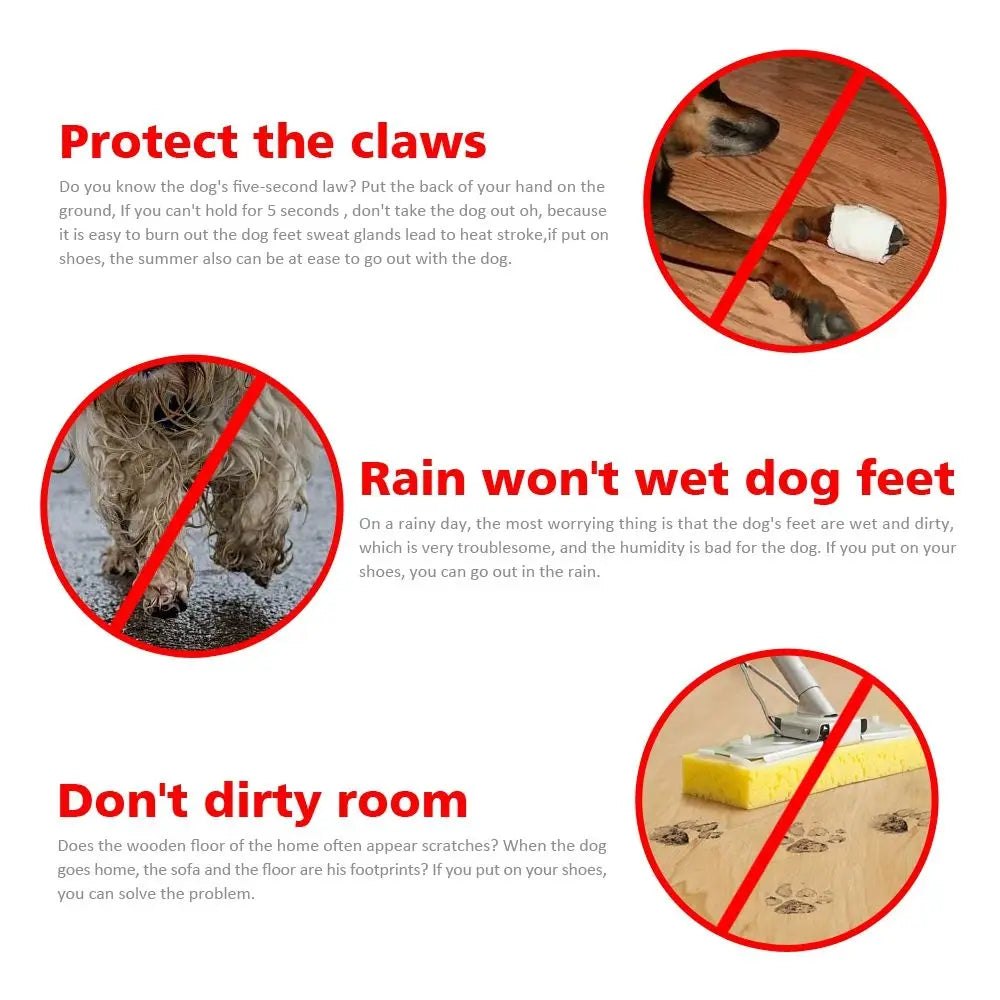 Waterproof Anti-Slip Dog Boots | Rain Shoes S–XL Breeds