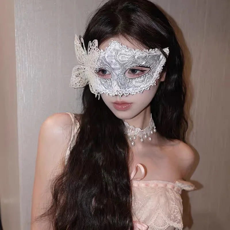 Holiday Masquerade Princess Mask for Women - Adult Party Half-Face Mask Classic Design Party Mask Masquerade Ball Mask Oasis Select A