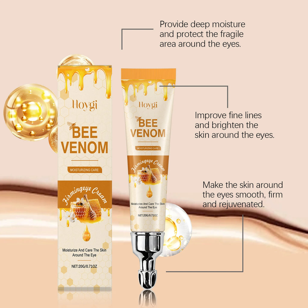 Bee Venom Eyes Cream Massage Under Eyes Dark Circles Remove Reduce Eye Fine Lines Increase Elasticity Moisturizing Eye Skin Care Oasis Select
