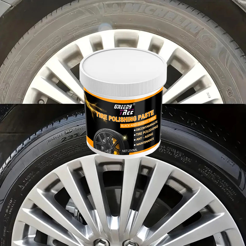 Tire Wax Brightening Paste – Dark Color & Anti-Cracking Guard Tire Wax Paste Oasis Select