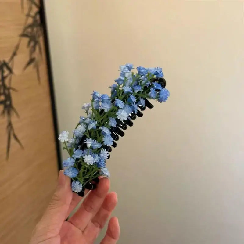 Baby's Breath Flower Hair Clip – Elegant Bridal Hairpin Floral Hair Clip Oasis Select A9