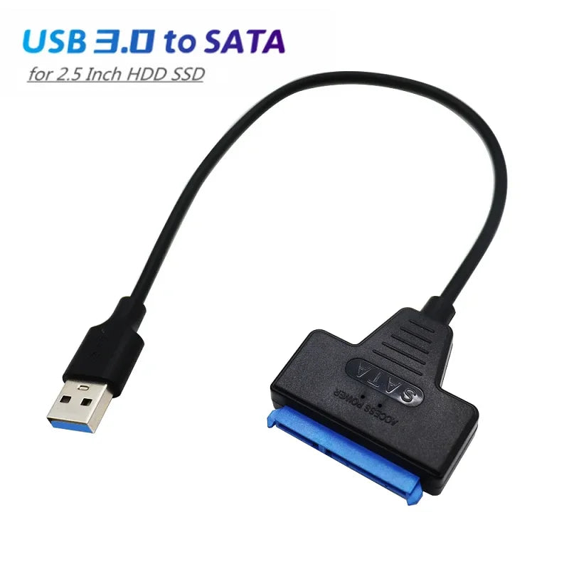 SATA to USB 3.0 Type-C Adapter Cable Up To 6 Gbps High Speed Support 2.5 Inch External HDD SSD Hard Drive 22 Pin Sata III Cable Oasis Select