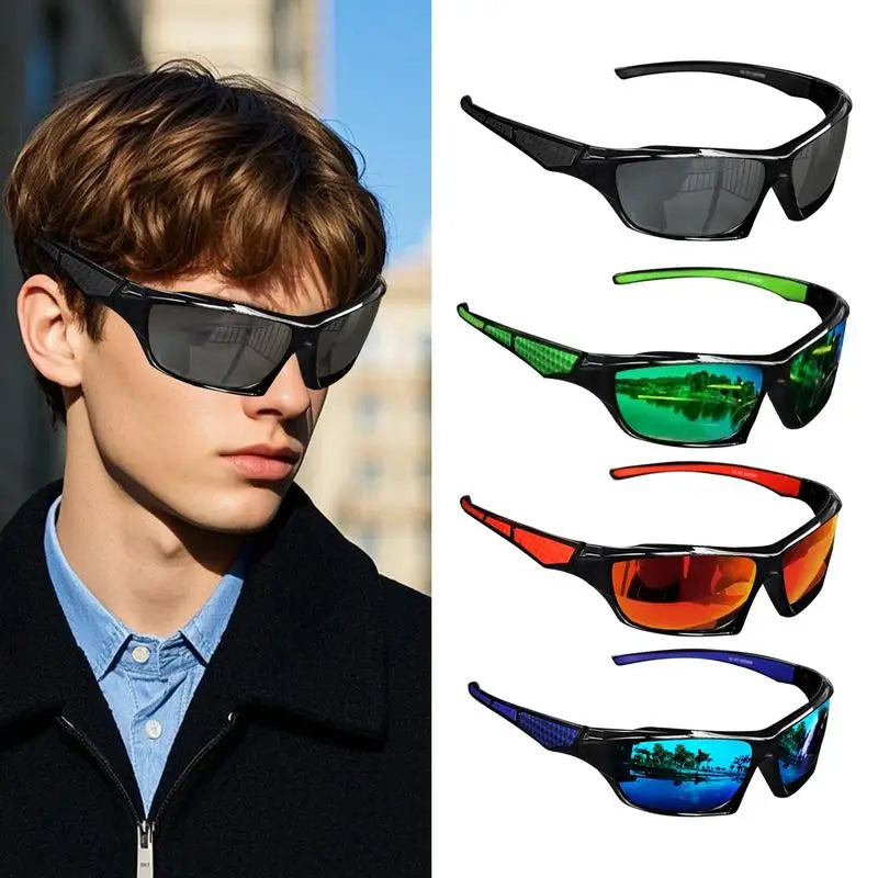 Polarized Sunglasses Men Comprehensive Protection Sun Glasses Comfortable Lightweight Frame Sport Eyeglasses for Driving Fishing Oasis Select