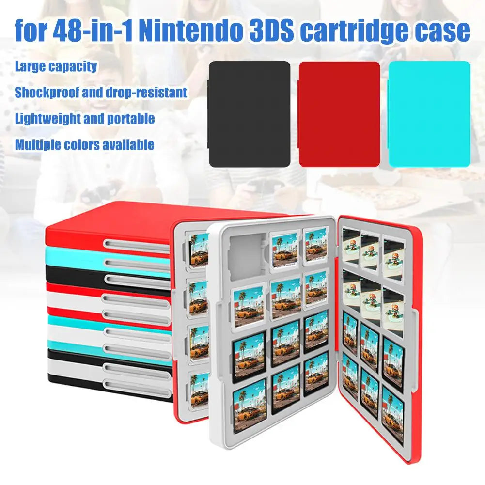 48-in-1 Nintendo DS & 3DS Game Card Case | Magnetic Storage