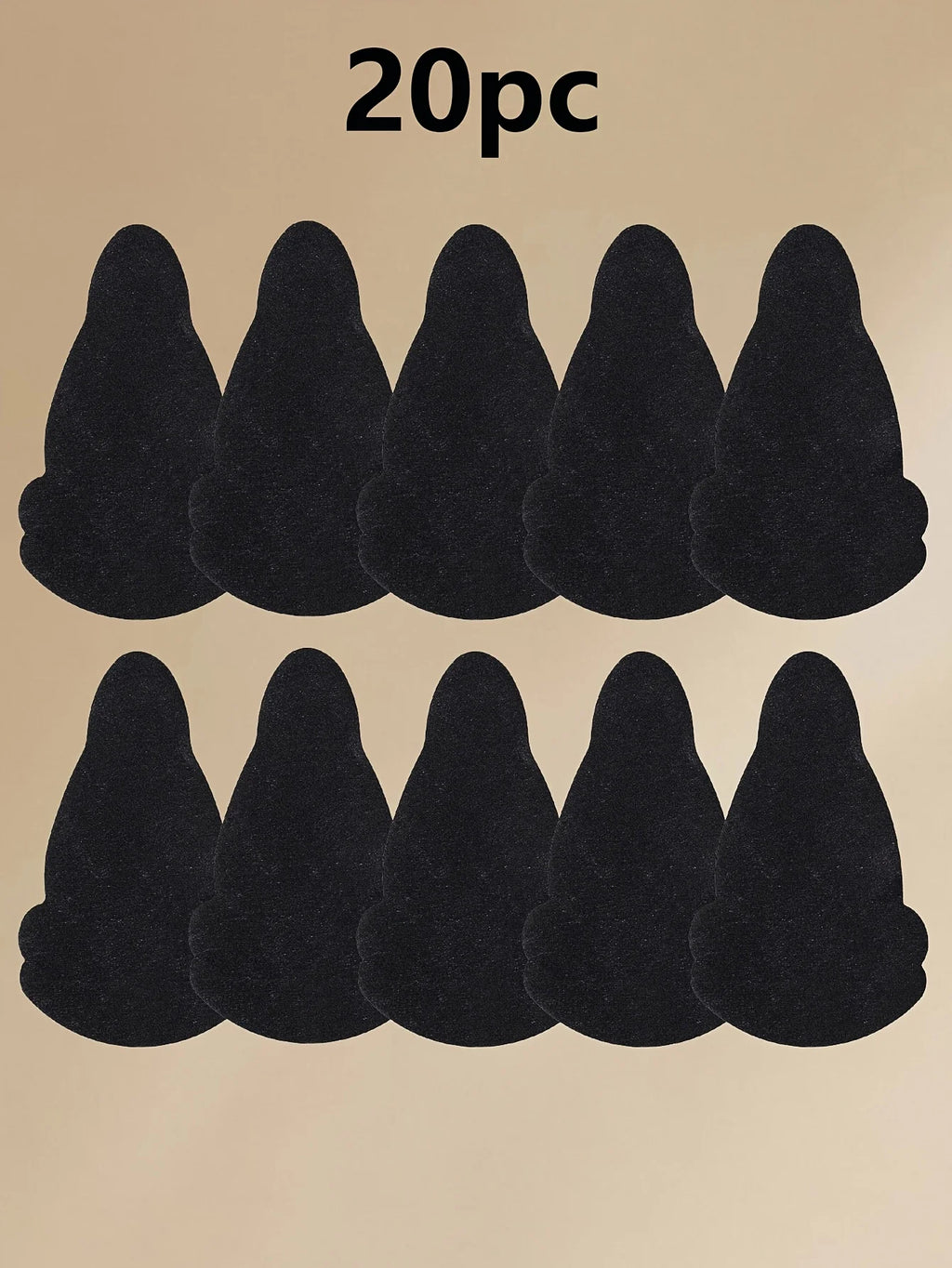20PCS Invisible Chest Patches, Skin Friendly Breathable Chest Lifting Patches, Super Adhesive Chest Support Pads Oasis Select Black 20PCS One Size