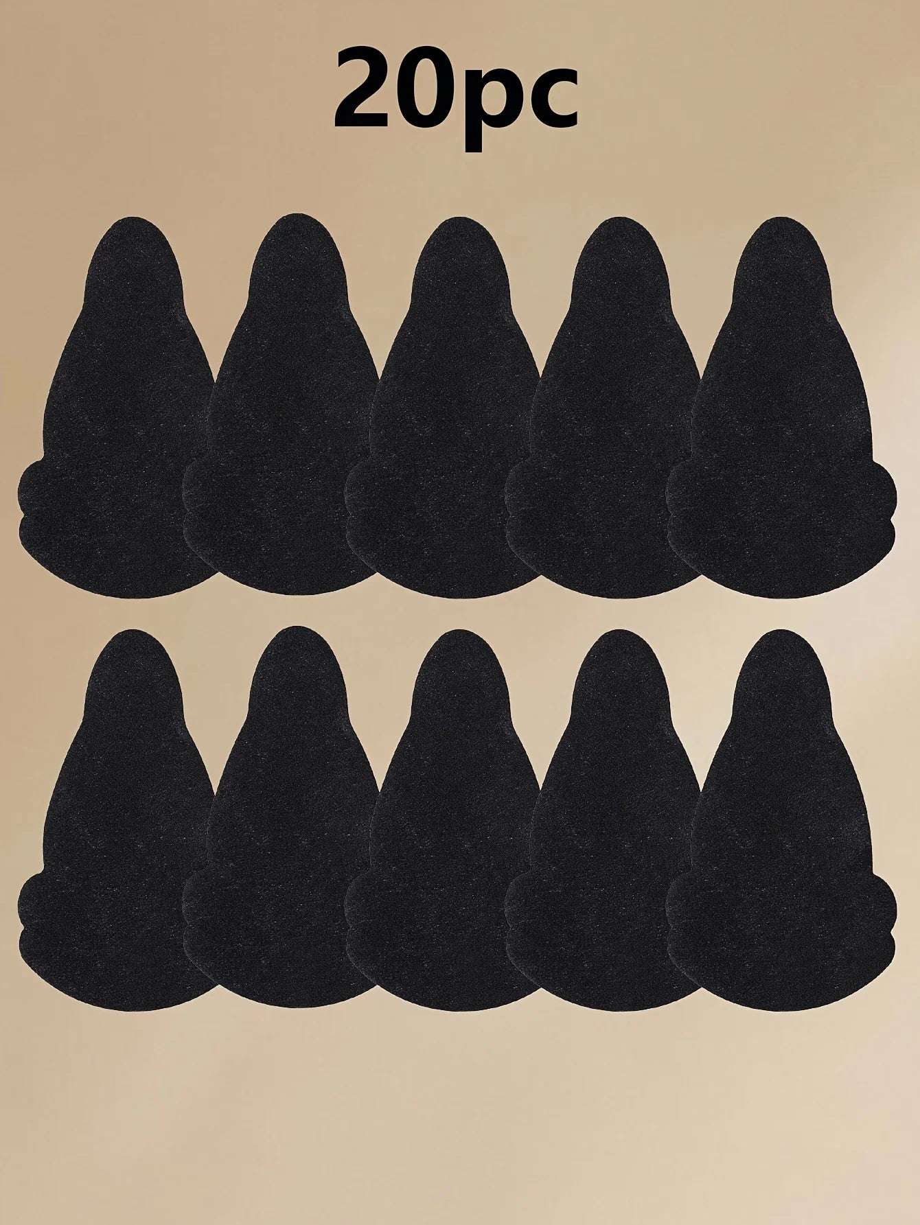 20PCS Invisible Chest Patches, Skin Friendly Breathable Chest Lifting Patches, Super Adhesive Chest Support Pads Oasis Select Black 20PCS One Size