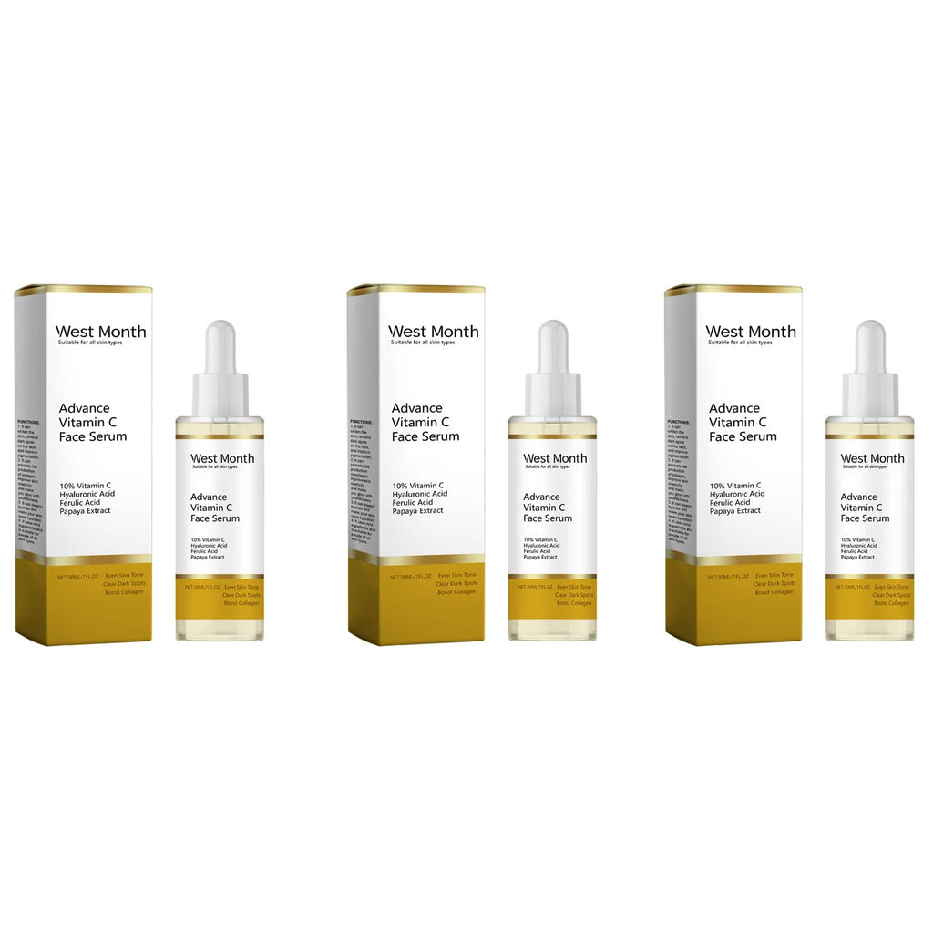 Vitamin C Face Serum – Dark Spot Corrector & Brightening Vitamin C Face Serum Oasis Select 3 x 30ml Boxed