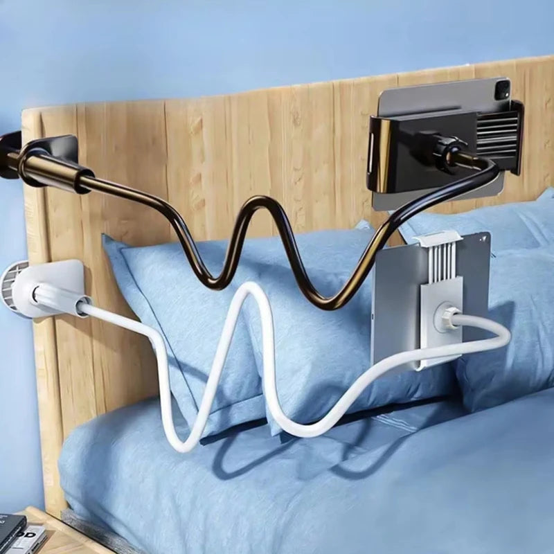 1pc 360° Rotating Phone Tablet Stand, Spiral Base Lazy Holder for Bedhead,Bedhead Phone Tablet Stand, Bed Lazy Stand,Spiral Base Oasis Select