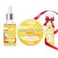 The pineapple body oil and glaze set includes a free rollerball applicator for long-lasting hydration, moisturizing, Oasis Select pineapple SET