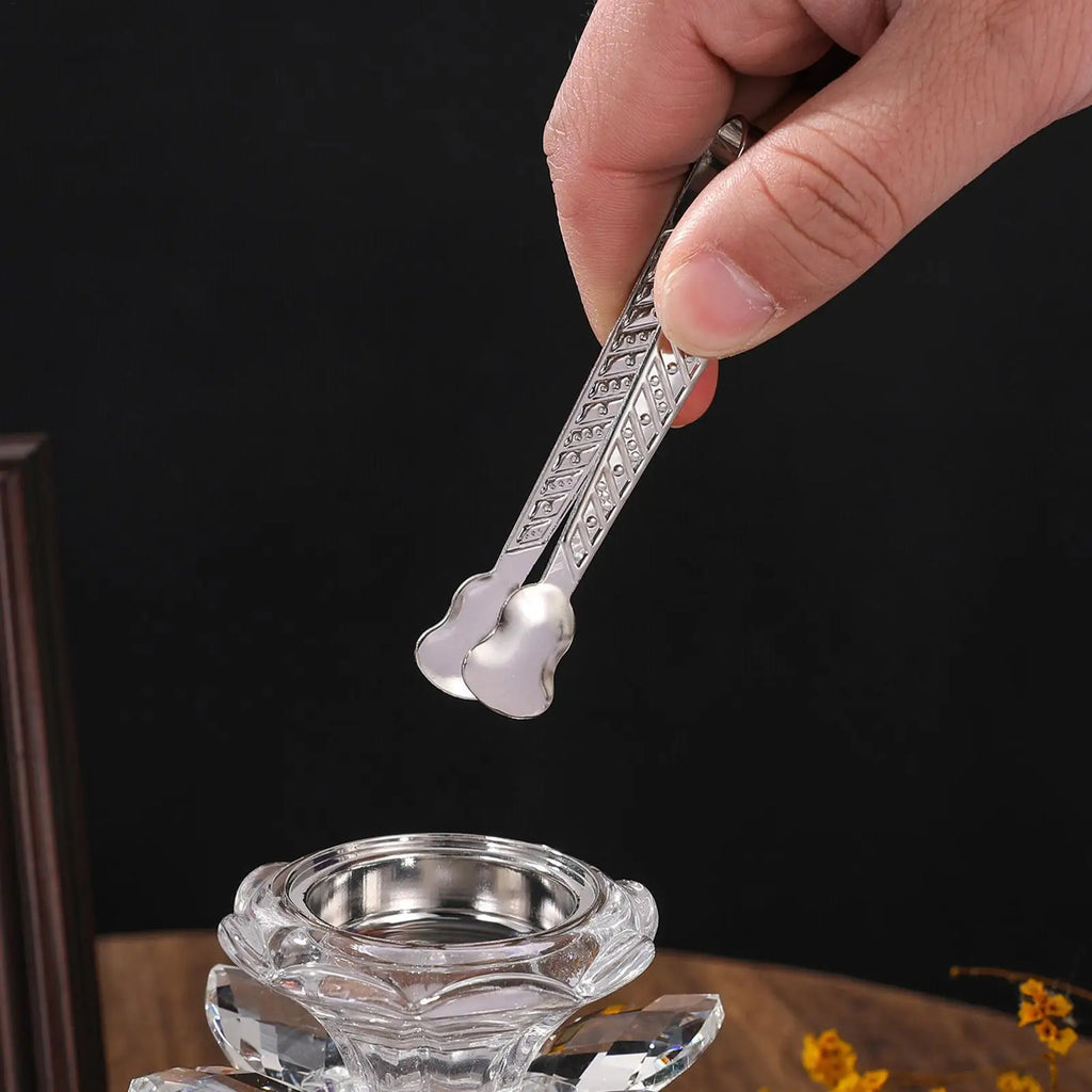 Aromatherapy Incense Tongs Long Handle Metal Small Clips Burner for Cones Fragrance Church Home Studio Spa Yoga Office Party Oasis Select