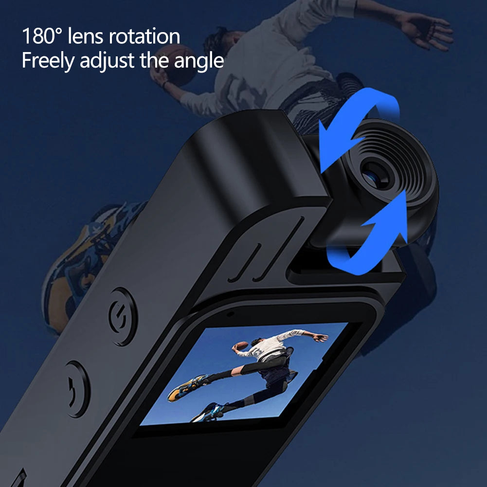 Mini Body Cam 2K 1080P HD Night Vision & Motion Detection