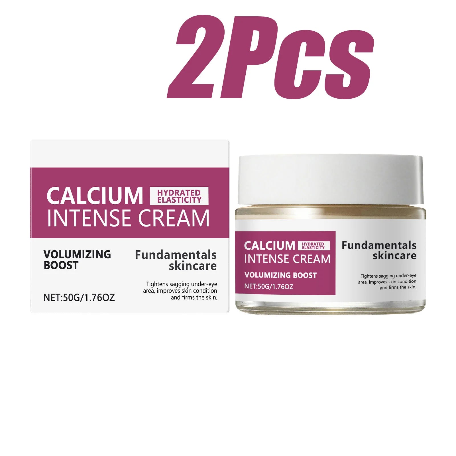 Calcium Intense Cream Tighten Skin Elasticity Enhance Moisturizing Facial Firming Improve Skin Sagging Nourishing Facial Lifting Oasis Select 2 x 50g Boxed