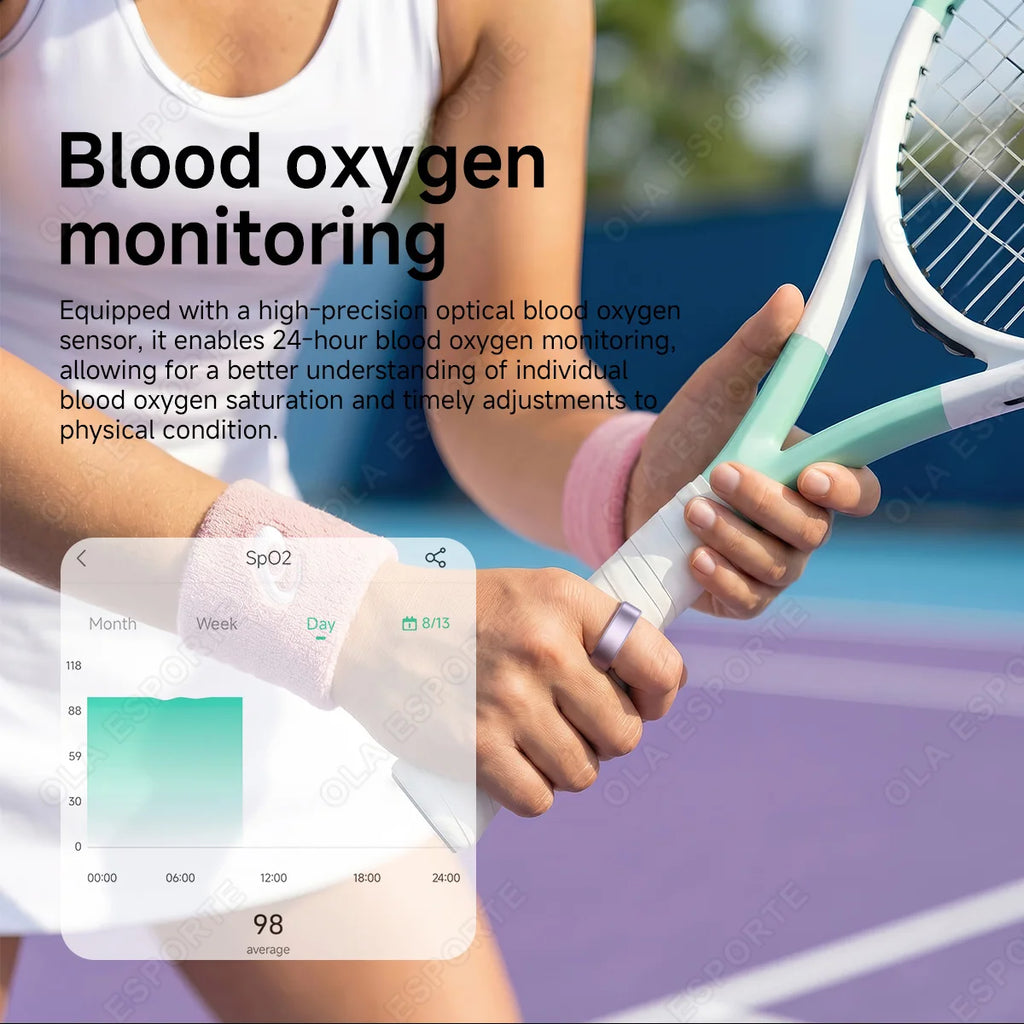 Smart Ring Heart Rate SpO₂ Sleep Tracker | IP68 Unisex