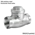 304 Stainless Steel Horizontal Check Valve 2/3/4/6 Point Swing Check Valve Internal Thread Oasis Select DN10 (3 points) Check valve 304 Stainless steel