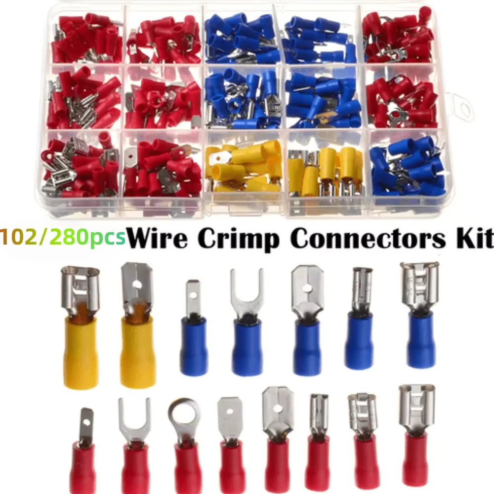 Assorted Crimp Terminal Kit – Spade, Butt & Wire Connectors Crimp Terminal Kit Oasis Select