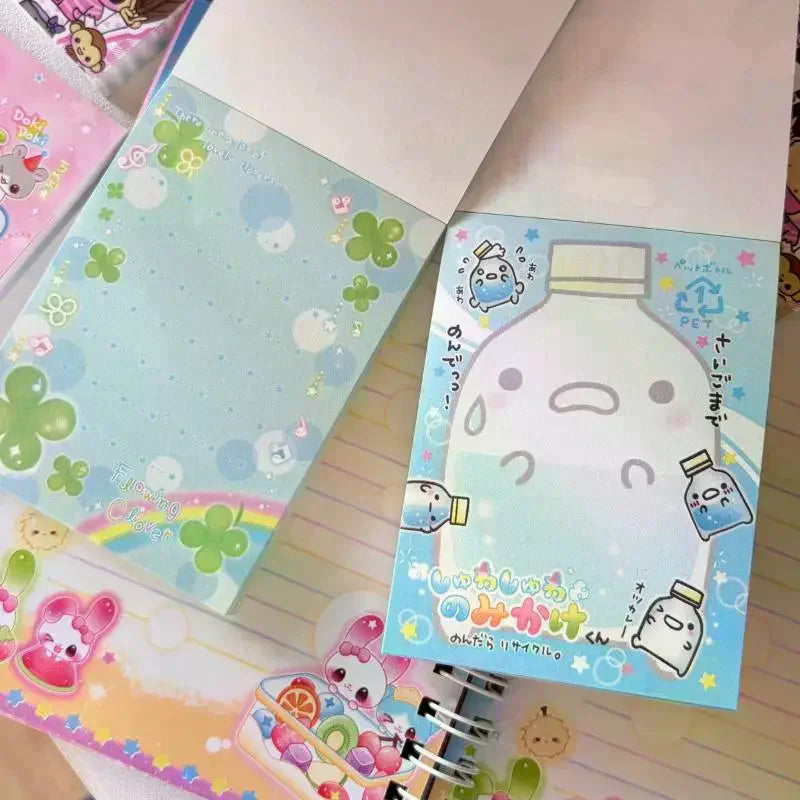 70-Sheet Retro Japanese Rabbit Memo Notepad | Kawaii Journal Pad