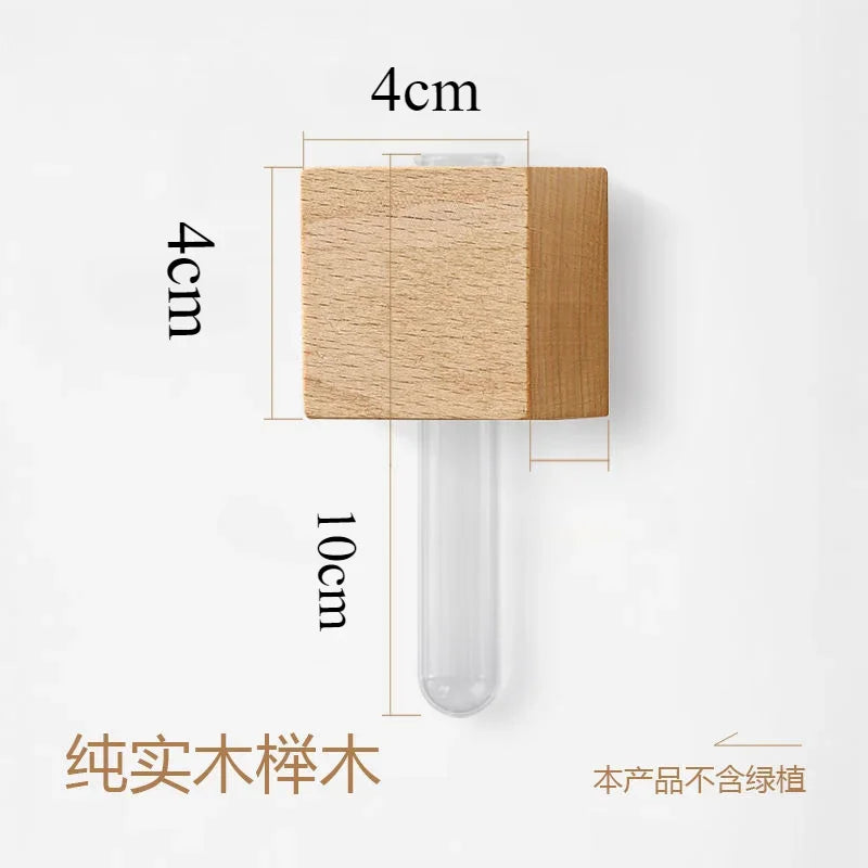 Refrigerator Stickers Test Tube Vase Home Decor Hydroponic Vase Living Room Wall Decoration Magnetic Vase Oasis Select 1pc