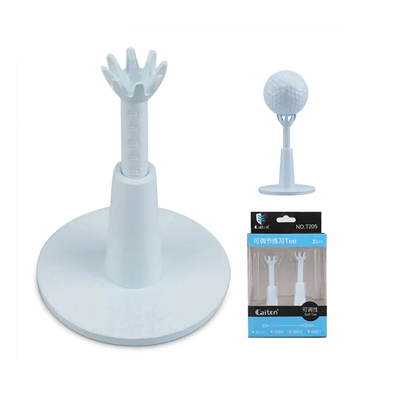 1/2Pcs Adjustable Height Plastic Golf Tees Durable Practice Golf Training Tees Professional Golf Accessories for Golfer Training Oasis Select