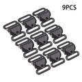 3 Pcs Metal Buckle Anti-Slip Design for Backpack Strap Luggage Belt Adjustment Fastener Accessory Supplies Oasis Select 9PCS