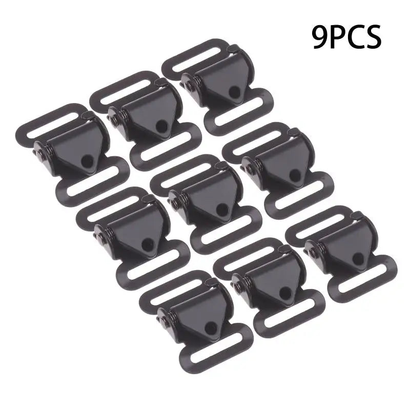 3-Pack Metal Anti-Slip Buckle Fasteners for Backpack & Luggage Strap Buckle Fastener Oasis Select 9PCS