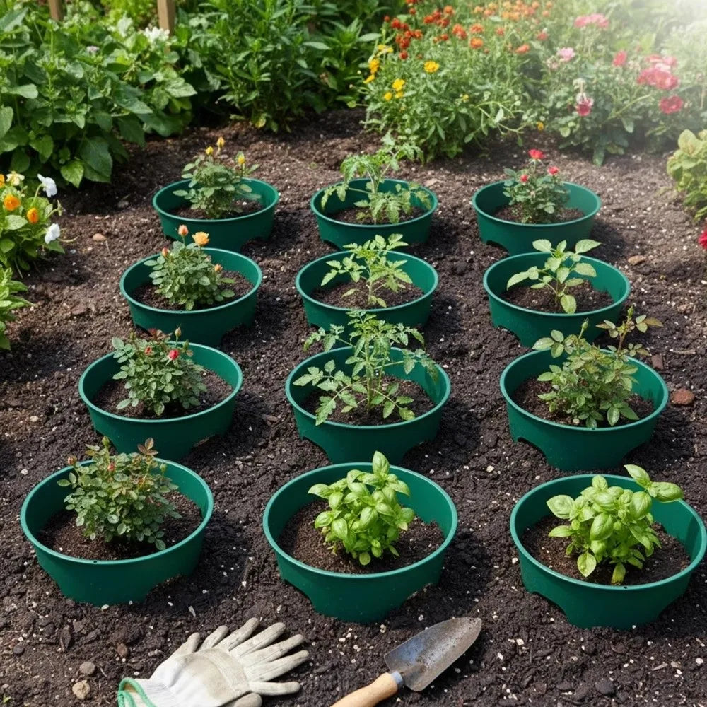 Deep Root Watering Rings for Garden Plants – 2 Pack