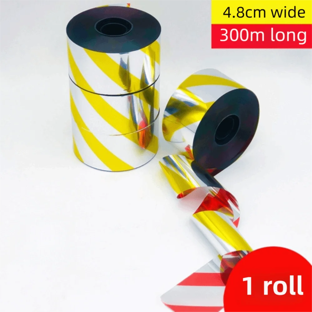 50M/100M/300M Double-sided Reflective Bird Repellent Ribbon Multipurpose Adhesive-free Anti Bird Tape Flashing Hanging Oasis Select Style 21
