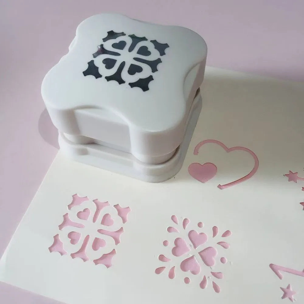 Magnetic Paper Hole Punch Handmade Crafts Tool Embossing Device Labor-Saving Punching Machine Paper Cutter Card Making Oasis Select Style 9