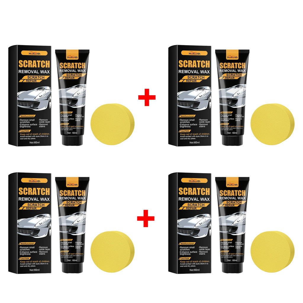 Scratch Removal Wax for Car Scratch Remove Surface Stains Clay Scratch Repair Paste Restores and Protects Polishing Car Care Oasis Select 4pcs
