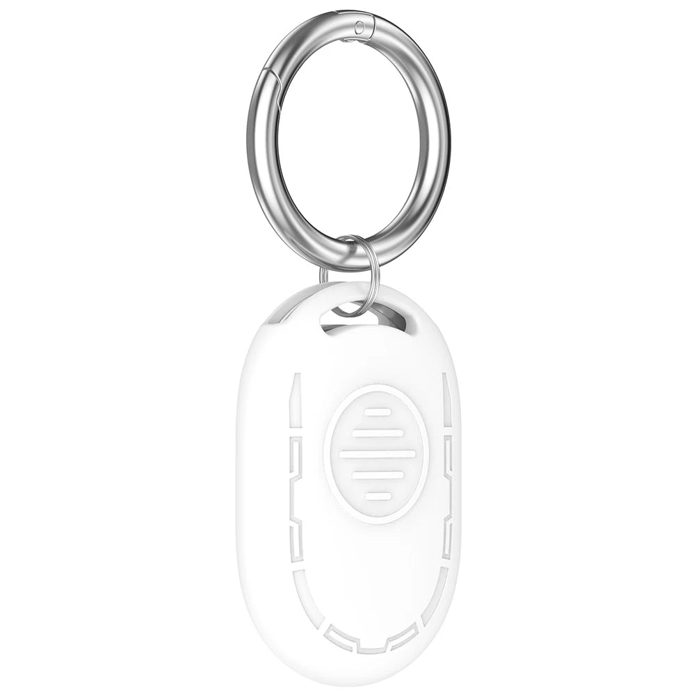 For Xiaomi Tag Protective Silicone Case for BLE UWB Models 4g 43.6 33.8 10.4mm Includes Keyring Flexible Fit No Obstruction Oasis Select White