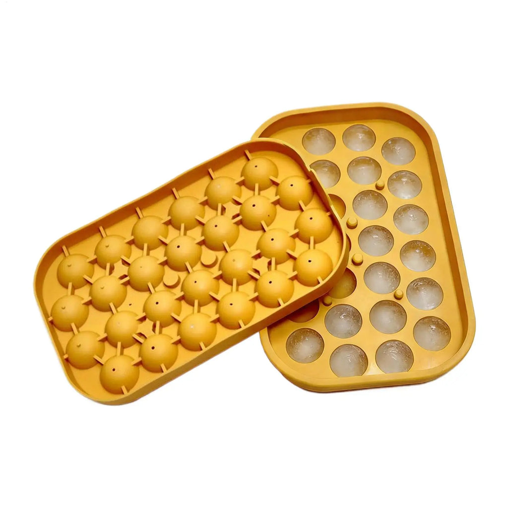 Silicone Ice Grid Ball Ice Cubes Mold With Cover Ice Storage Box Easy To Demould Ice Making Bar Home Party Kitchen Tool Oasis Select