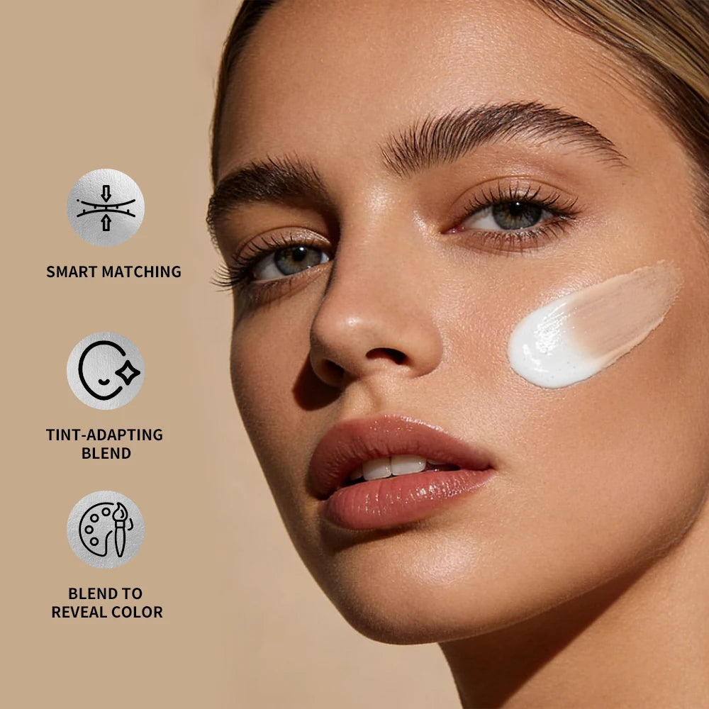 Lakerain Color-Changing Foundation SPF15 | Shade Matching Liquid Foundation Oasis Select