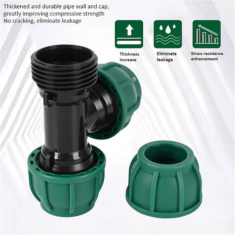 PE Ball Valve 4 Points 6 Points 1 Inch Water Pipe No Hot Melt Quick Connector Valve Switch Quick Connector Irrigation Joint Oasis Select