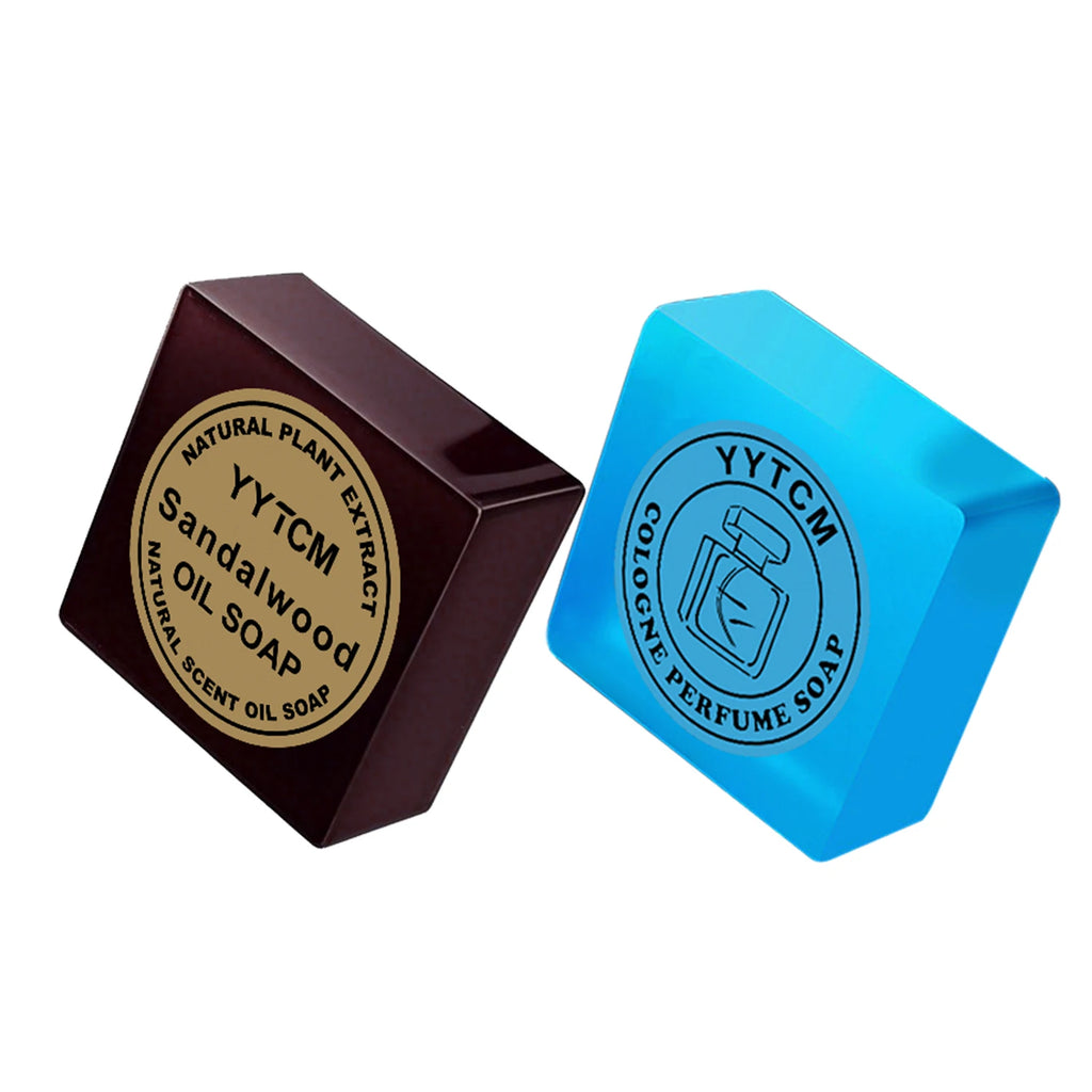 Sandalwood Cologne Handmade Soap – Face & Body Bar 70g Handmade Bar Soap Oasis Select 2pcs mix