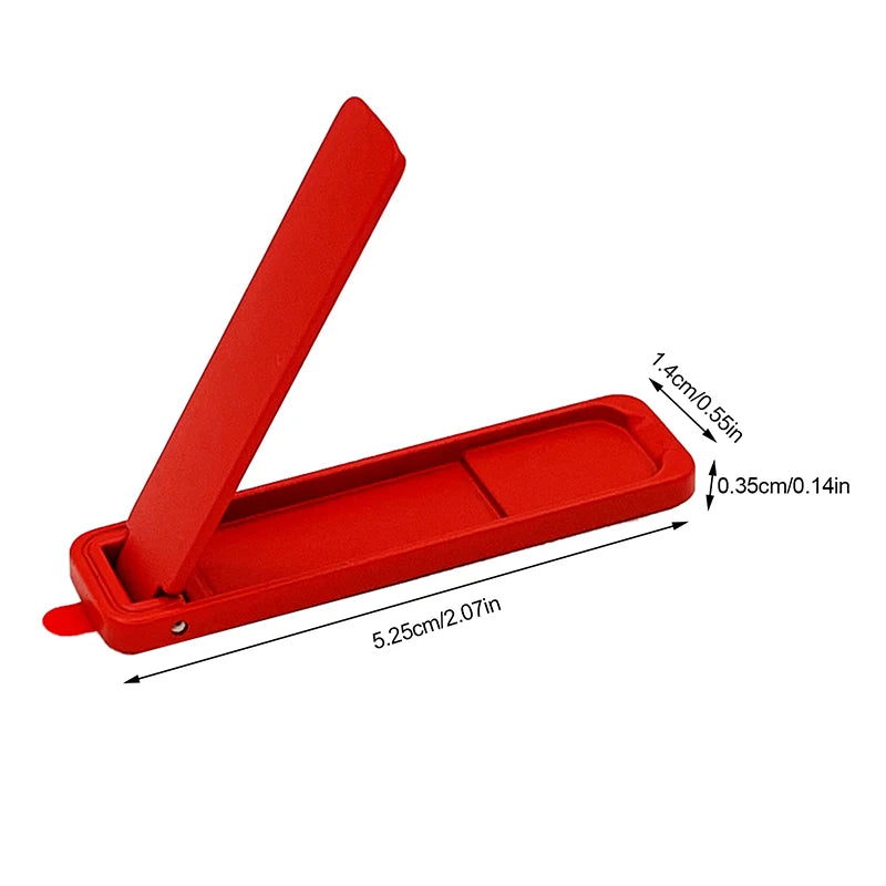SXH Mini Holder Metal Folding Mobile Phone Bracket Back Sticker Invisible Cellphone Desktop Support Phone Stand Oasis Select